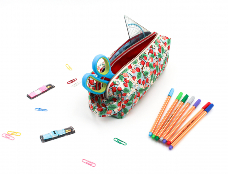 Schlampermäppchen mit 2 Fächern Orchard - Cherry Blossom